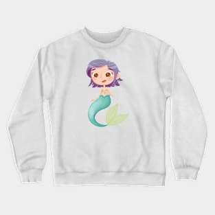 Purple Mermaid Crewneck Sweatshirt